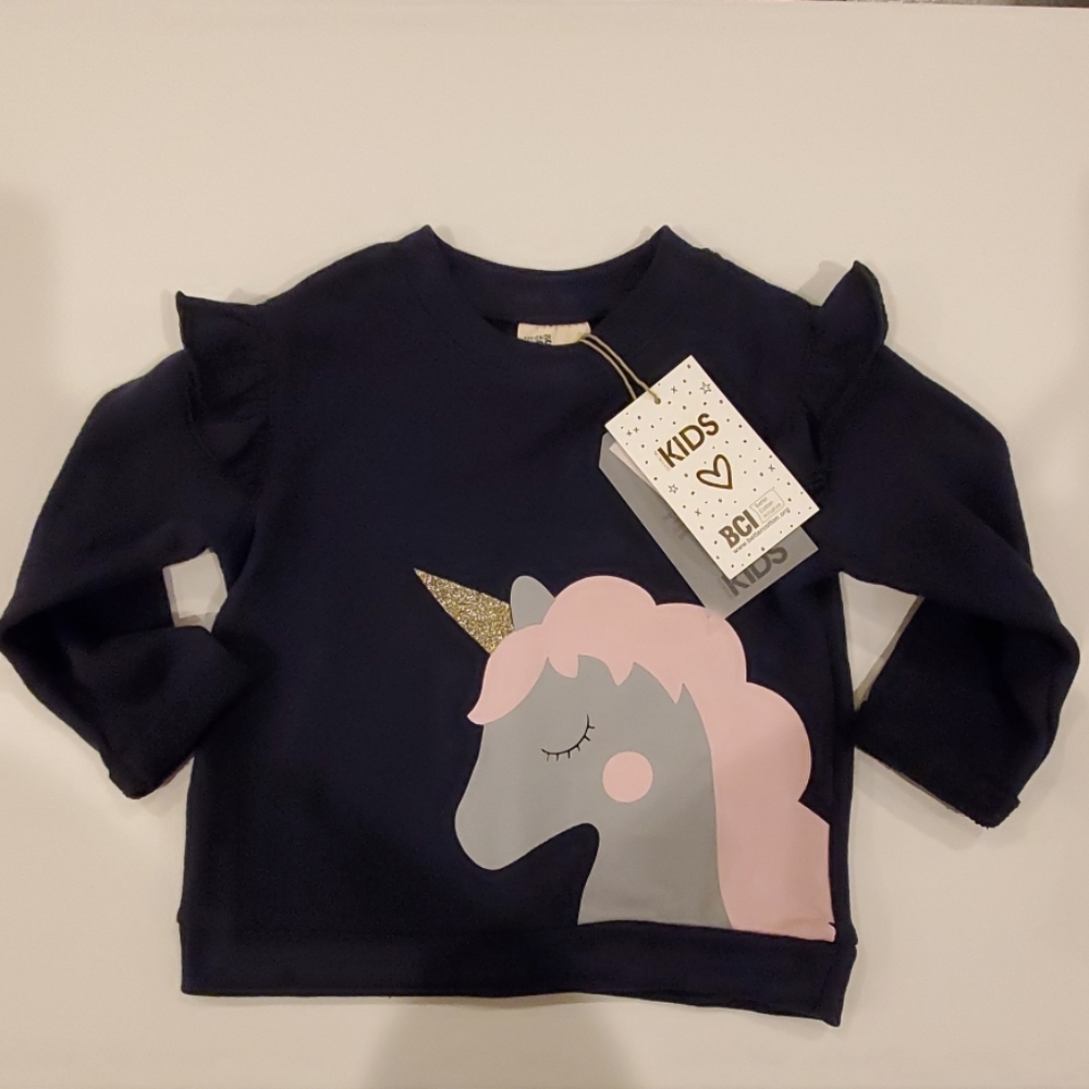 COTTON ON KIDS TODDLER UNICORN SWEATSHIRT